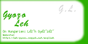 gyozo leh business card
